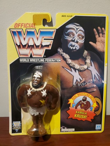 1993 Hasbro WWF Kamala Headhunter Action Figure on...
