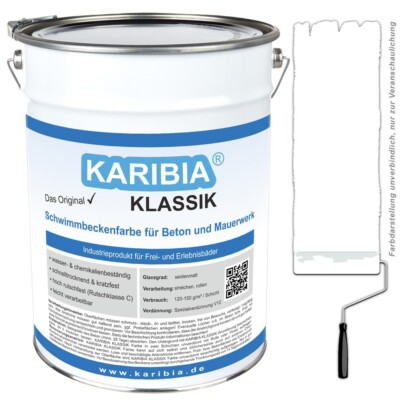 KARIBIA Klassik WEISS Schwimmbeckenfarbe Poolfarbe Schwimmbadfarbe