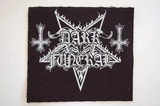 Dark Funeral Cloth Patch Sew On 4" X 4.5" Black Metal Marduk  Bathory  (CP228)