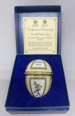 Halcyon Days Emaille Box Ostern 1984 - verpackt + Zertifikat