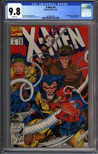* X-MEN #4 CGC 9.8 1st Omega Red Jim Lee Art Byrne 1992 (3871057003) *