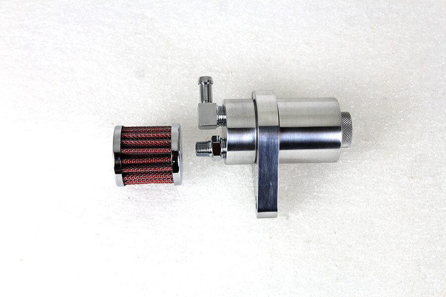 Polished Engine Breather Oil Collector fits Harley Davidson eBay