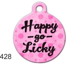 Pet Tags Personalized Pet ID tag for Dog and Cat Collars unique Tag licky fun