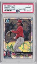 2018 Bowman Prospect Chrome Atomic Refractor Jahmai Jones Angels Gem Mint PSA 10