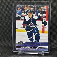 23-24 2023-24 UD Extended Sam Malinski ROOKIE Young Guns #716-Avalanche