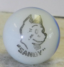 13926m Vintage Peltier Comic Picture Marble Sandy .65 Inches