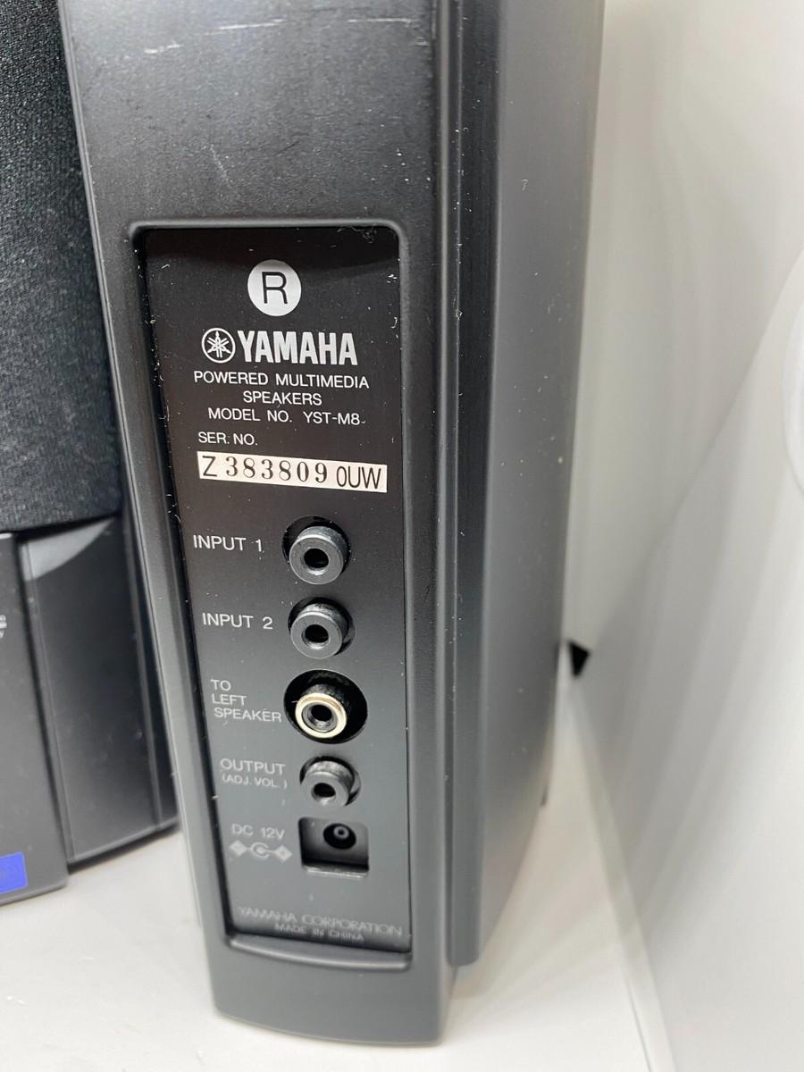 YAMAHA PCスピーカー YST-M8 ブラック YAMAHA製PC用スピーカー YST-M8、ブラック、電源アダプター付き