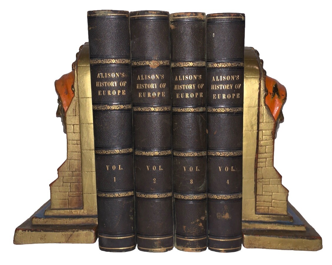 1843 4-Volume Set: Alison's History of Europe from French Revolution to Bourbons