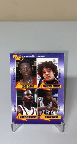 2003 Rookie Review Card Luol Deng, Varejao, Marcus Banks, David West #54