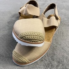 Skechers Sandals Womens 8.5 Bobs Desert Kiss Sun Shining Boho Summer Vegan