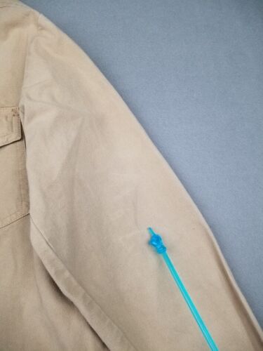 Vtg Royal Robbins Shirt Men S Elbow Patch Khaki Long Sleeve Flap Pockets Outdoor - Picture 3 of 17