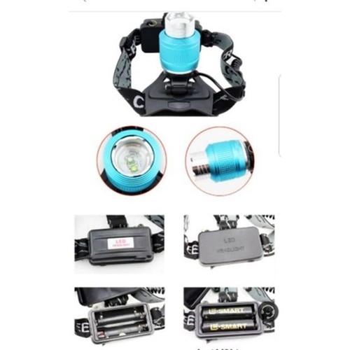 2 LED White Bue Light Head Lamp T6 XPE Torch Zoom Rechargeable Camp Fishing Hike - Picture 23 of 23