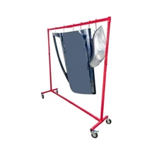 Adjustable Height Painting Hanger Rack, Automotive Paint Stand 6 Hooks