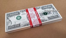 MILLION DOLLAR BILL FUNNY PLAY MONEY NOVELTY CASH VISION BOARD