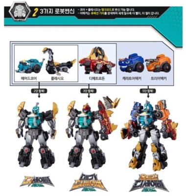 Dino Core 8 Figures Set Ultra D-Saber Mammoth Cerato Tri PLESIO