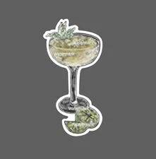 Old Cuban Sticker Cocktail Waterproof NEW