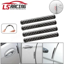 4Pcs Universal Carbon Fiber Door Edge Protection Guards Trims Stickers
