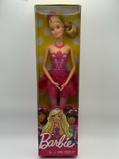 Mattel Ballerina Barbie Doll Blonde With Pink Dress - New in Box