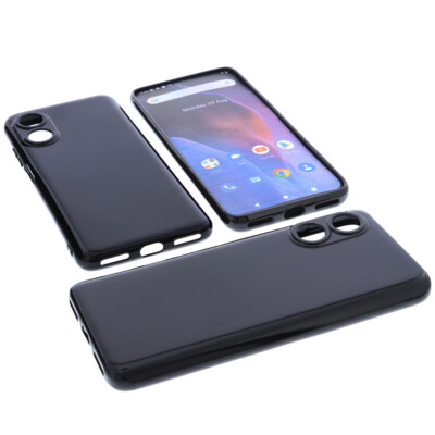 Hülle für Cubot P60 Tasche Schutz Handytasche TPU Gummi Case Schwarz