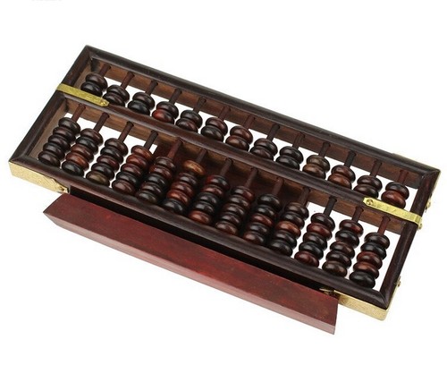 Rosewood Abacus Chinese Hard Wood Calculator W+ Rack Display Feng Shui ...