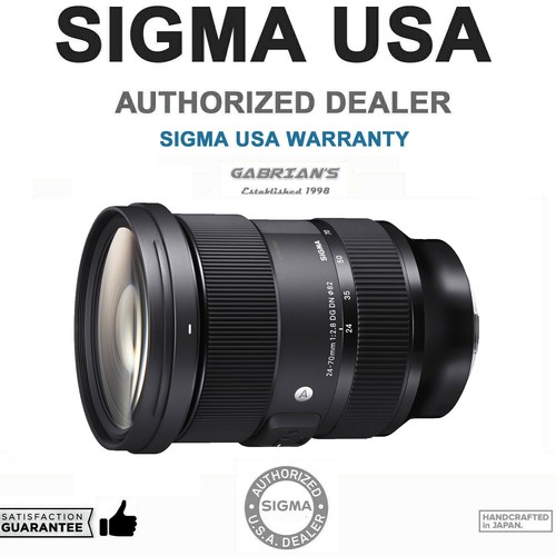 Sigma 2470mm F2.8 DG DN Art Lens for Sony E. U.S Authorized Dealer