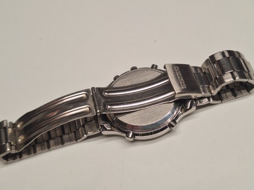 Seiko 7T32 6A5A orologio vintage uomo chronograph alarm quartz (batteria) 37 mm - Foto 9 di 12