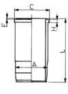KOLBENSCHMIDT Cylinder Liner 04262543 04264462 TCD2015V6 TCD2015V8