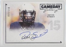 2014 Press Pass Gameday Gallery Silver 59/150 Devin Street #GG-DS Auto i6j