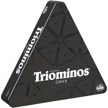 Triominos Onyx jeux de societe en noir brillant pour adultes et enfants