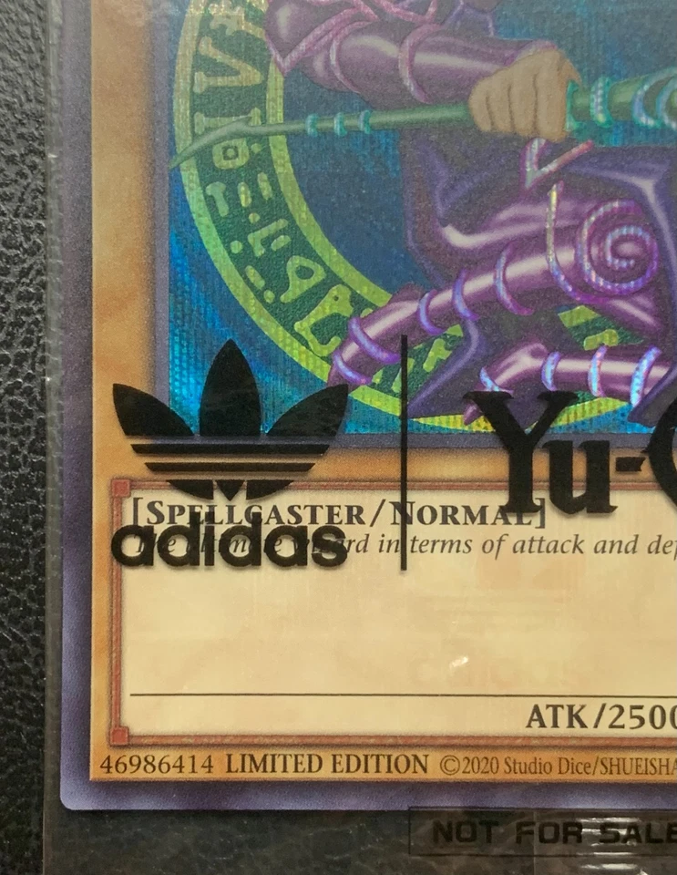 Yu-Gi-Oh! Adidas Dark Magician Promo Secret Rare ADC1-EN001 New & Sealed DAMAGED - Immagine 3 di 4
