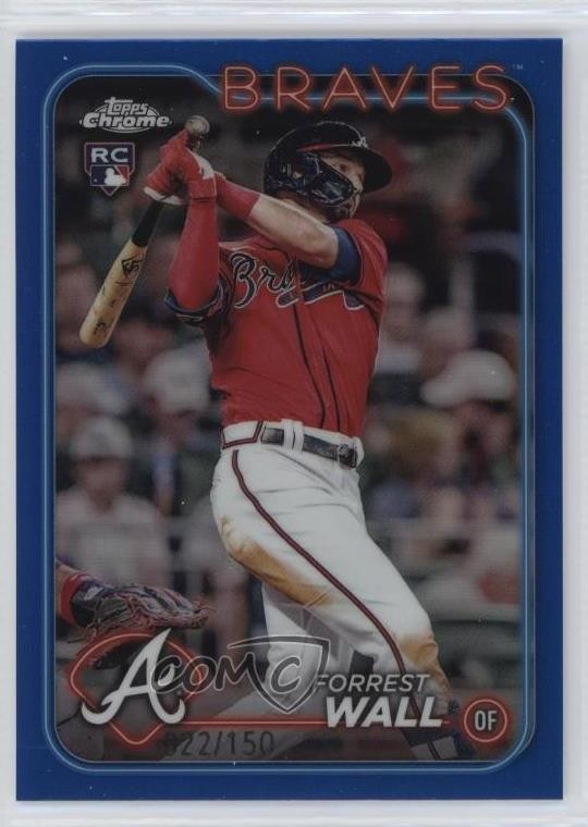 2024 Topps Chrome Blue Refractor /150 Forrest Wall #176 Rookie RC