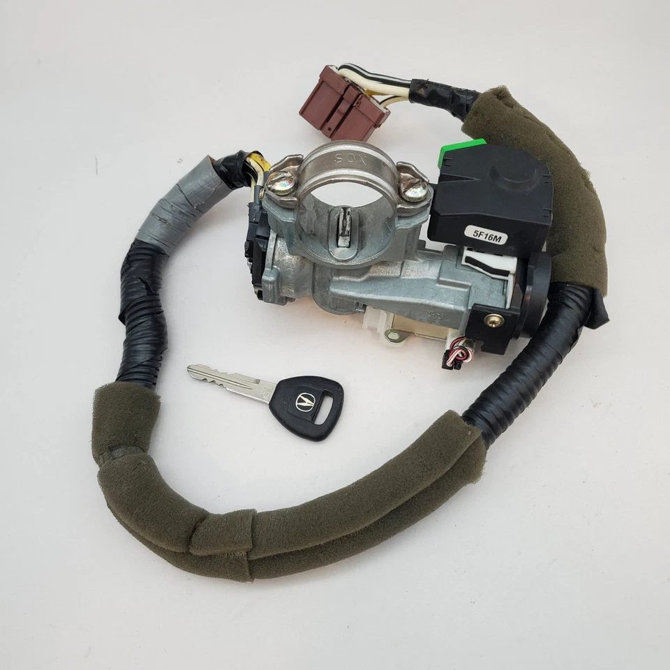 01-06 Conjunto de cilindro de bloqueo de interruptor de encendido Acura MDX con 1 llave inmovilizador OEM Foto 4 de 4
