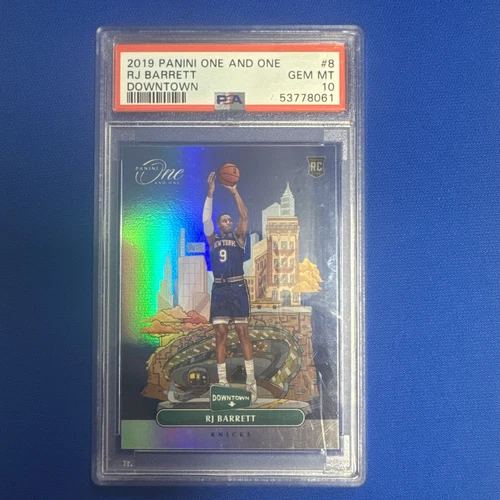 2019-20 Panini One And One Rj Barrett #8 Downtown RC Case Hit SSP PSA 10 Gem Mt