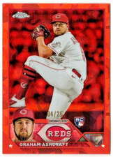 GRAHAM ASHCRAFT 2023 Topps Chrome Sapphire Edition #214 ORANGE /25 Rookie RC SSP
