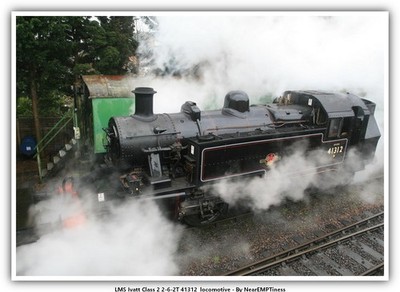 LMS Ivatt Class 2 2-6-2T 41312  railroad Train Railway