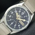 REFURBISHED SEIKO 5 AUTOMATIC 6309A VINTAGE JAPAN MENS BLUE DIAL WATCH a441703-d