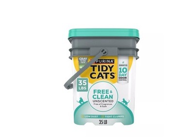 Purina Tidy Cats Free & Clean Natural Clumping Multi-Cat Clay Cat Litter - Unsce