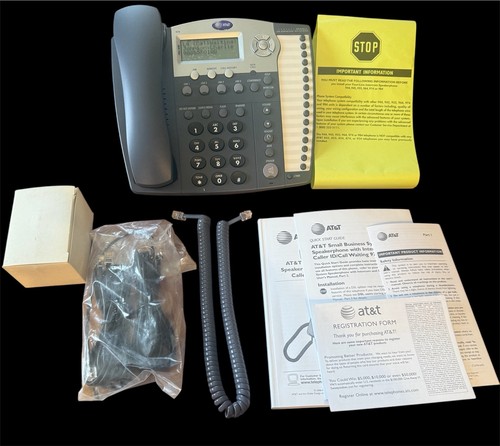 AT&T ATT-974 4 Lines Corded Phone NIOB Speakerphone Caller ID/Call ...