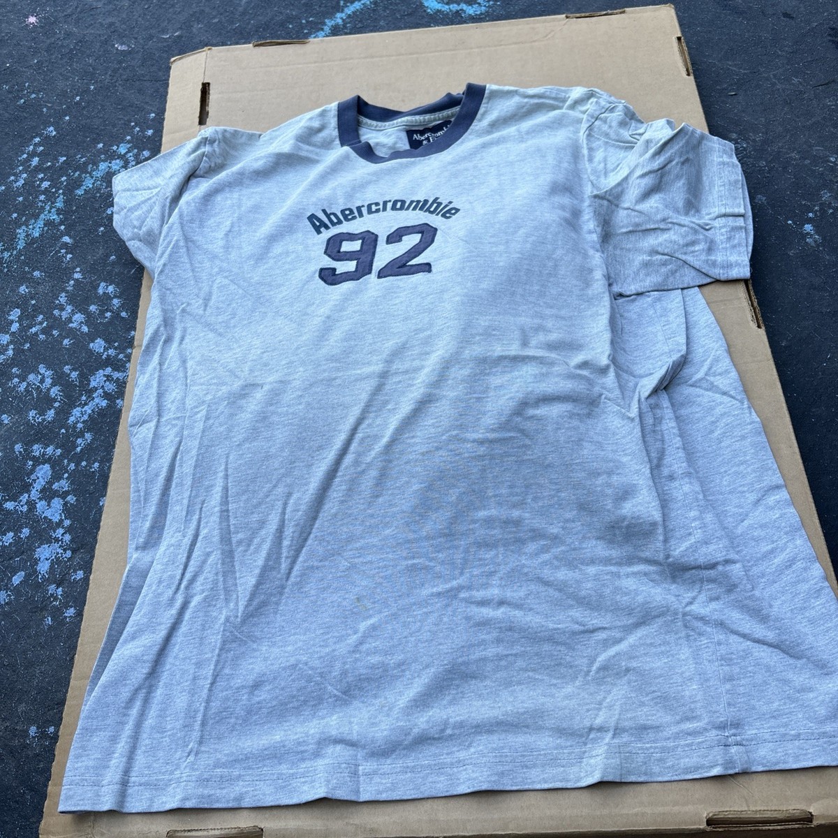 Vintage 90s Abercrombie & Fitch Mens L Faded Short Sleeve T