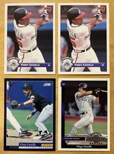 Vinny Castilla Lot Of 4 Mixed Brand Colorado Rockies NM-MT