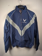 Skilcraft US Air Force Running Jacket Mens Medium Regular Blue PTU Windbreaker