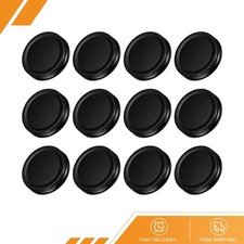 12Pack 70mm/2.76" Regular Mouth Tin Plate Mason Jar Lids for Canning Jars Black
