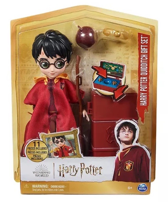 Wizarding World Harry Potter 8-inch Harry Potter Quidditch Doll Set  W/Robe&Acces
