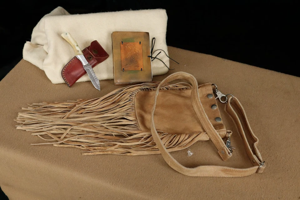 Cuchillo Cuchilla Fija Forjado Damasco Acero Set Táctico Supervivencia EDC Regalo Foto 2 de 2