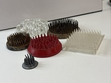 Vintage Flower Frog Floral Display  Lot Of 6  READ DESCRIPTION