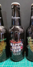 VINTAGE 2001 BUDWEISER HAPPY NEW YEAR EMPTY 14" BOTTLE