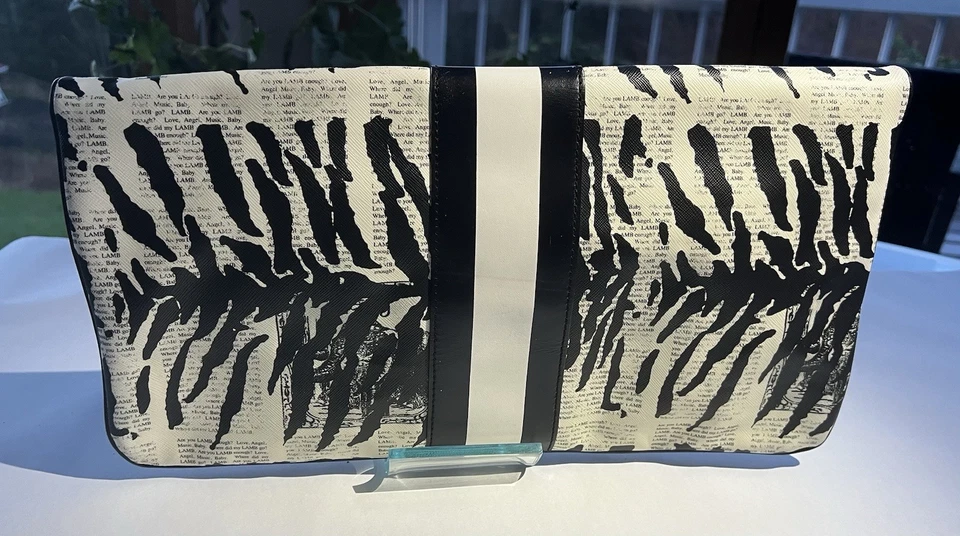 洛杉矶 作者 Gwen Stefani 斑马新闻纸离合器 复古 y2k — 第 3/4 张图片