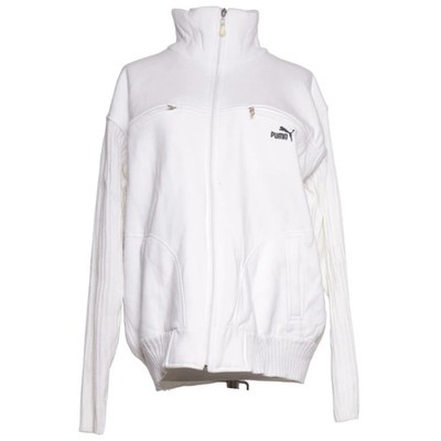 Puma, Trainingsjacke, Damen, Größe: M, Weiß, Baumwolle, Einfarbig #5vL
