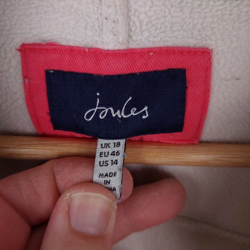 Joules Delaney braun 1/2 Reißverschluss Pullover Fleece Größe 18 - Bild 3 von 8