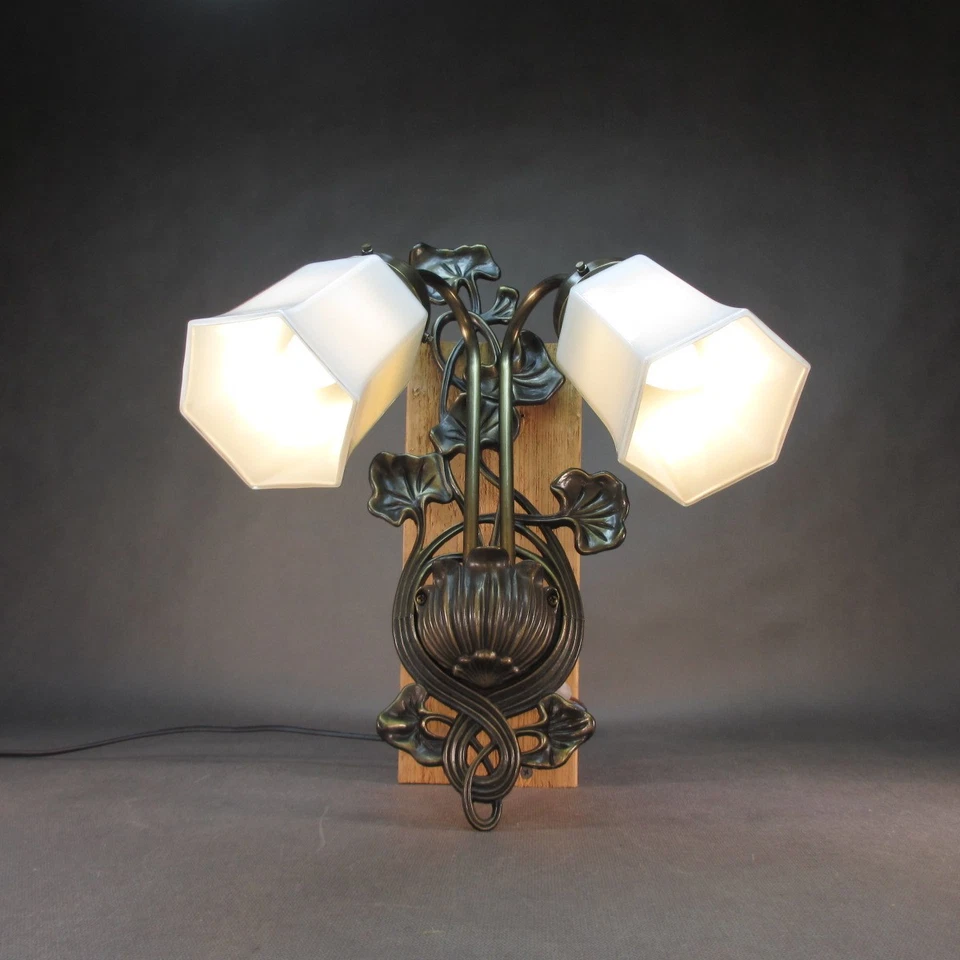 Vintage Messing Wandlampe Retro Wandleuchte E14 Doppelfassung Vintage Lampe - Bild 1 von 4